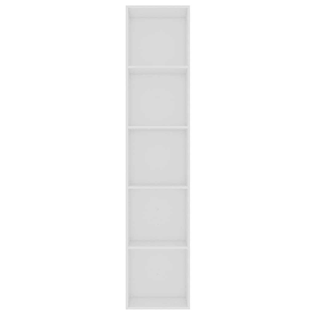 Bibliothèque Blanc 40x30x189 cm Aggloméré