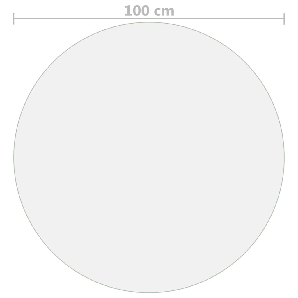Protecteur de table transparent Ø 100 cm 2 mm PVC