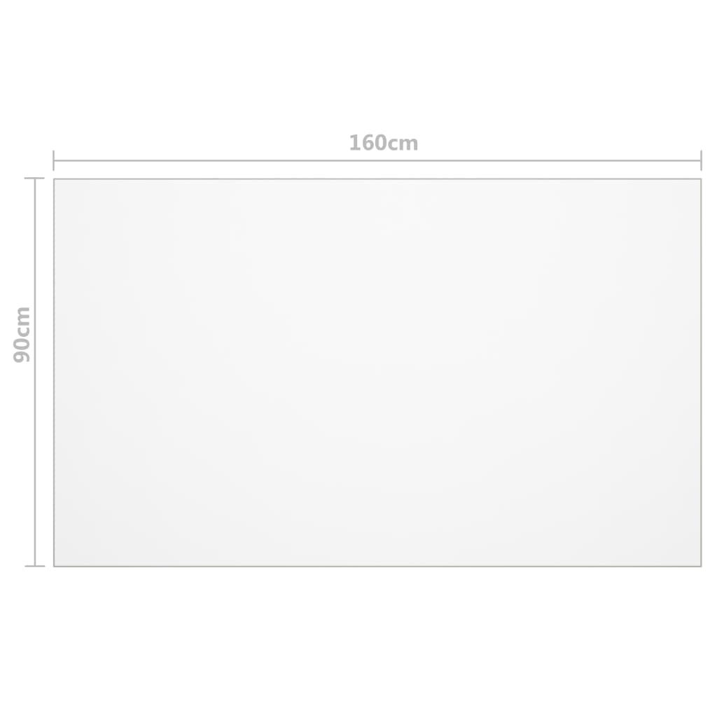 Protecteur de table mat 160x90 cm 1,6 mm PVC