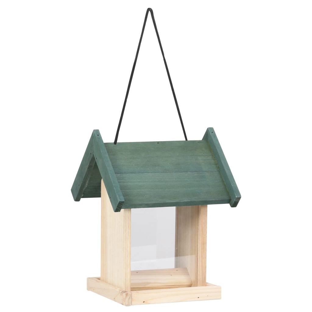Mangeoires à oiseaux 4 pcs Bois de sapin