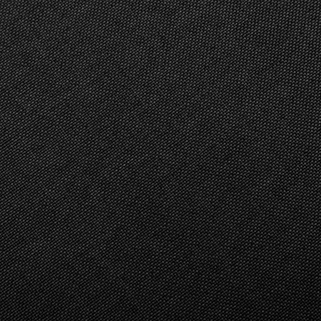 Chaise à bascule Noir Tissu