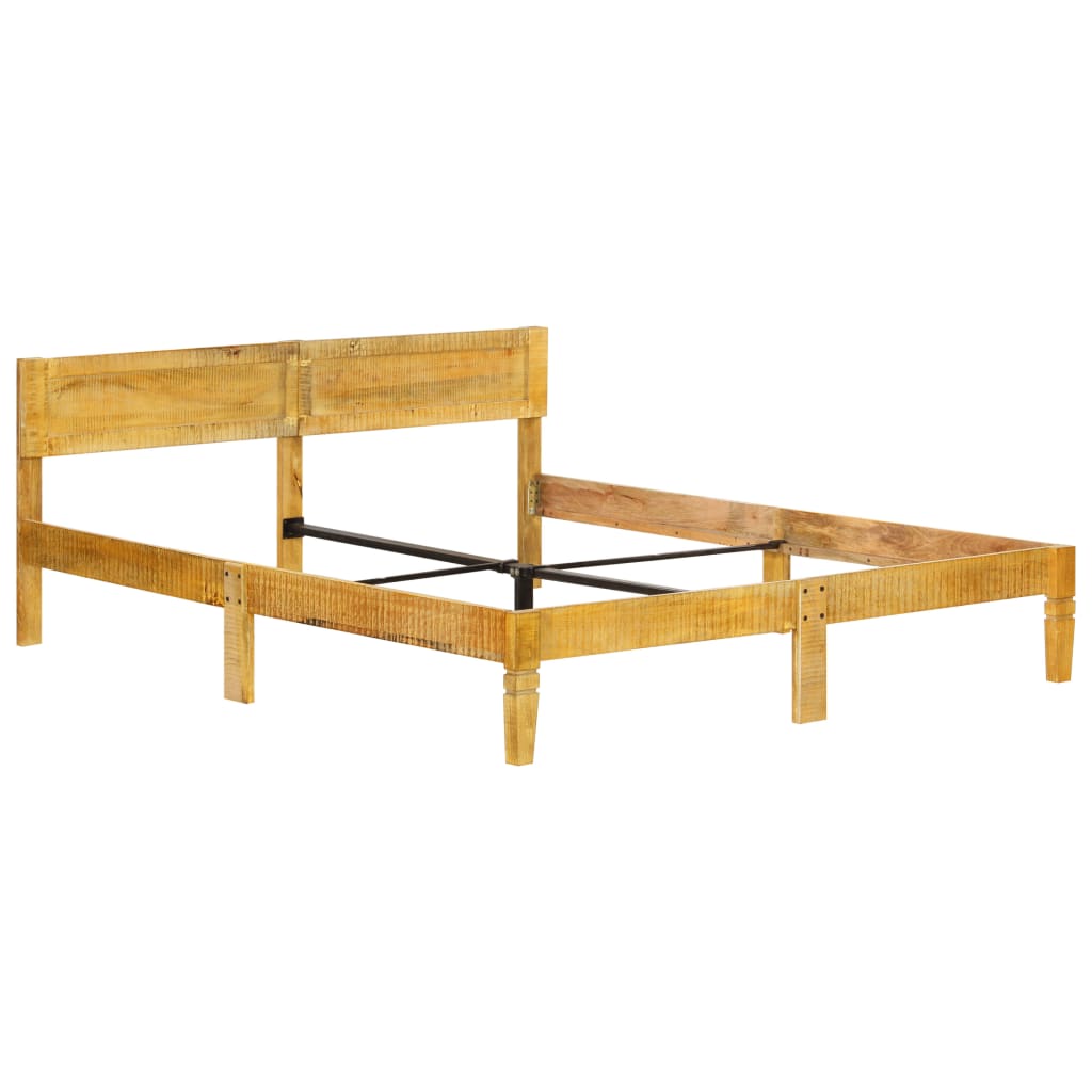 Cadre de lit Bois de manguier massif 140 cm