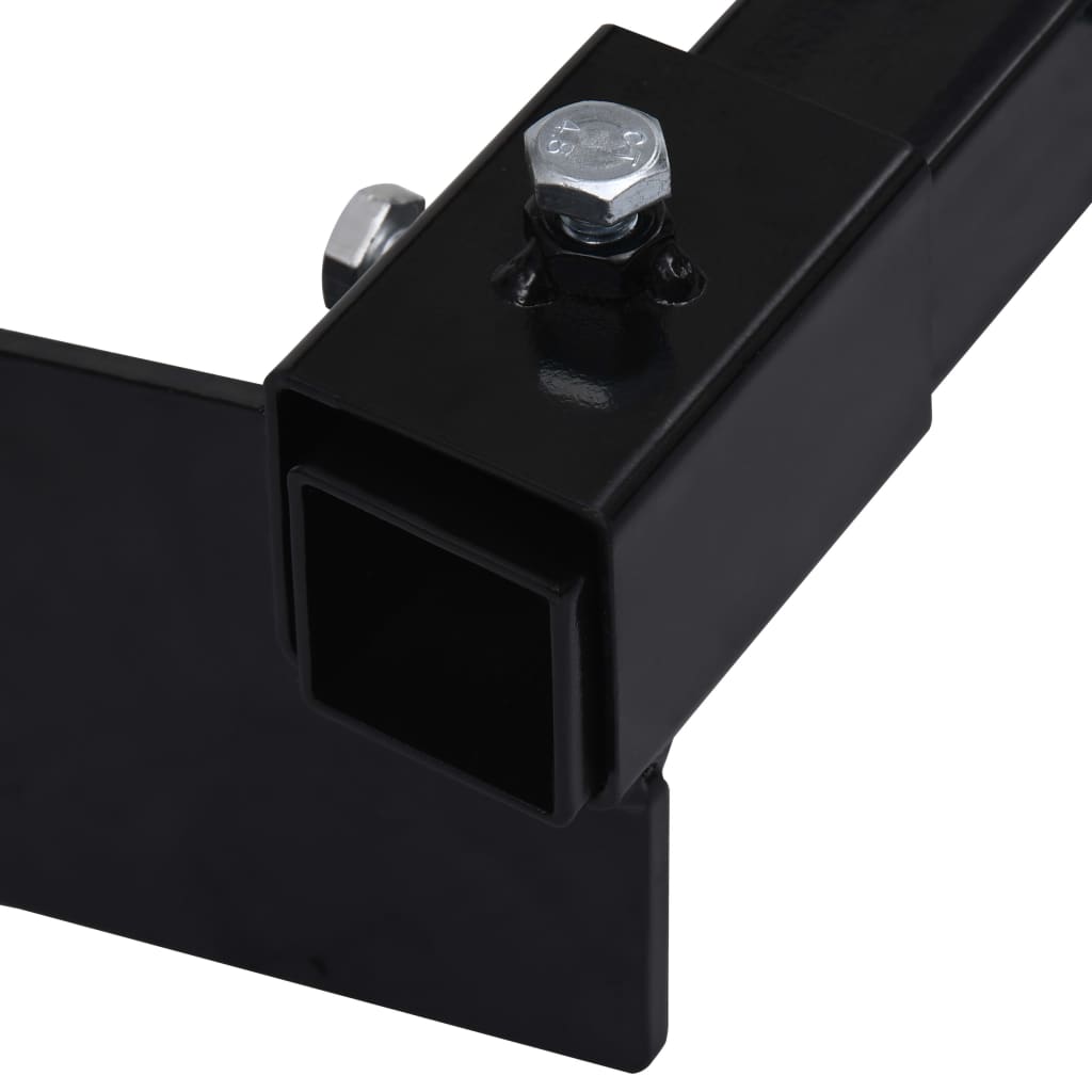 Adaptateur de chasse-neige pour tondeuse à gazon Noir