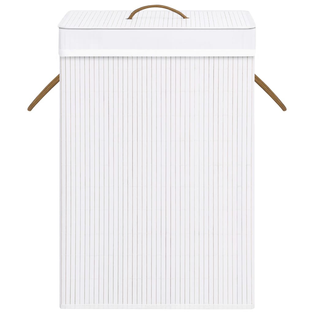 Panier à linge Bambou Blanc
