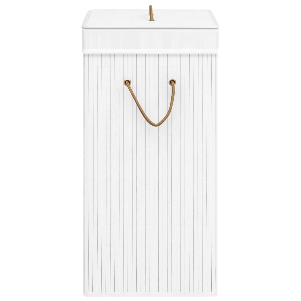 Panier à linge Bambou Blanc