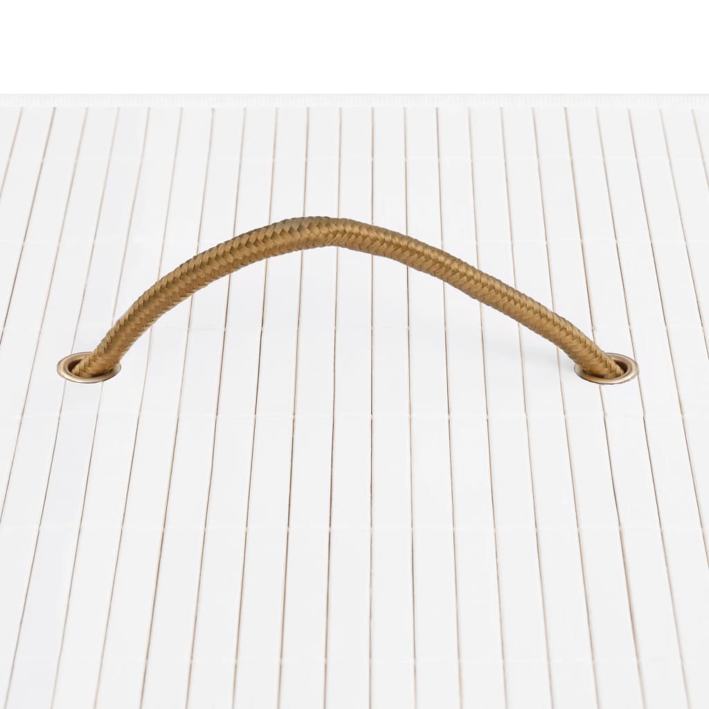 Panier à linge Bambou Blanc
