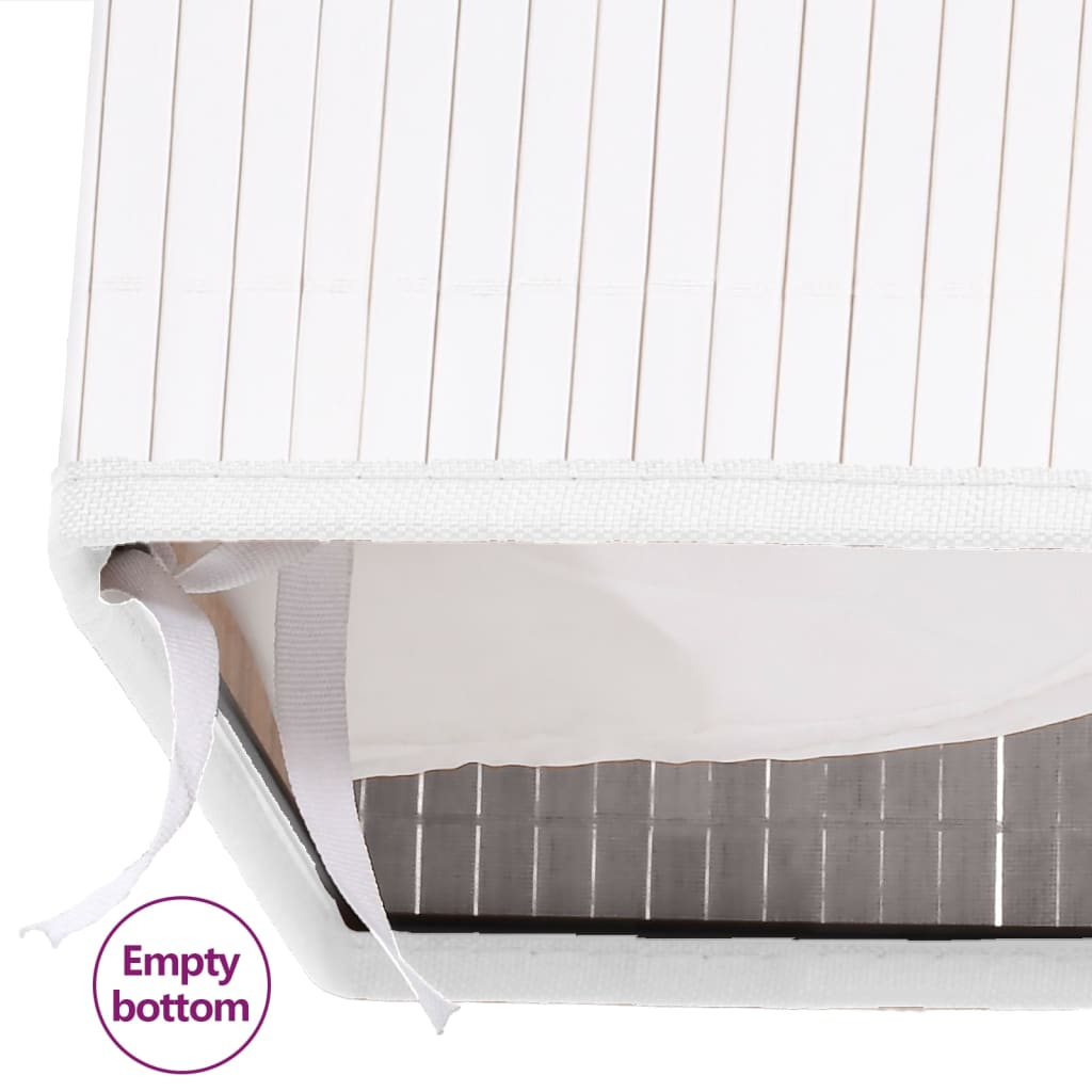 Panier à linge Bambou Blanc