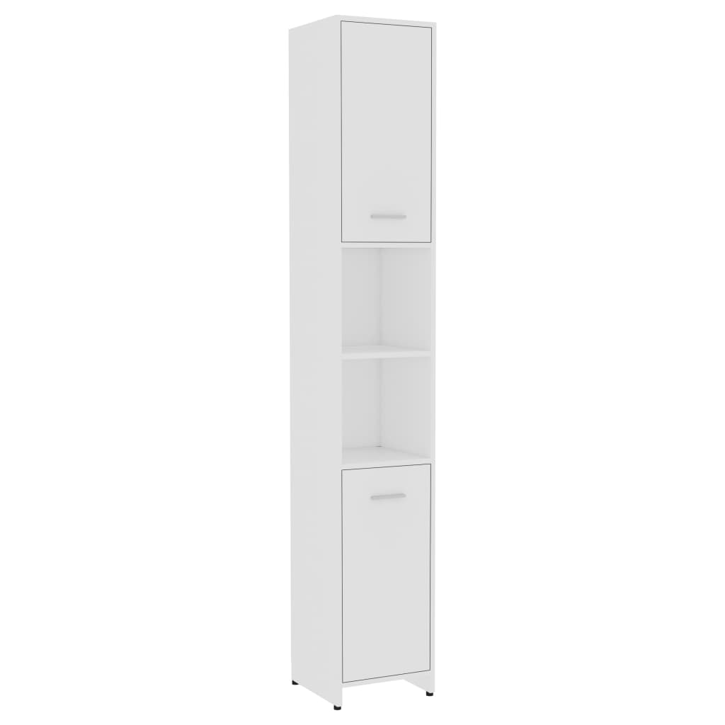 Armoire de salle de bain Blanc 30x30x183,5 cm Aggloméré