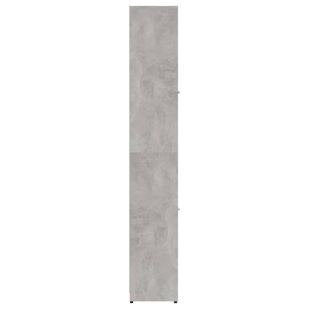 Armoire de salle de bain Gris béton 30x30x183,5 cm Aggloméré