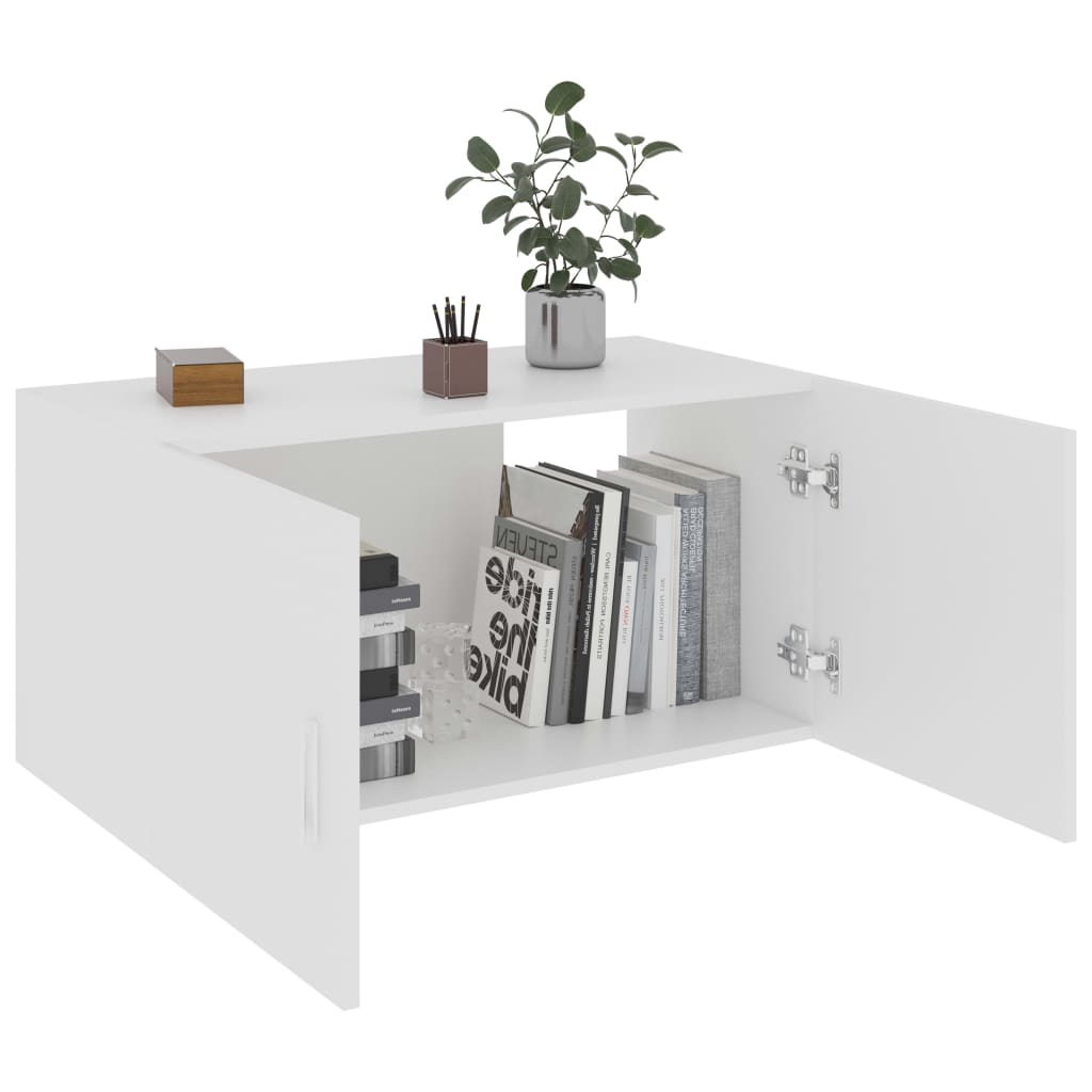 Armoire murale Blanc 80x39x40 cm Aggloméré
