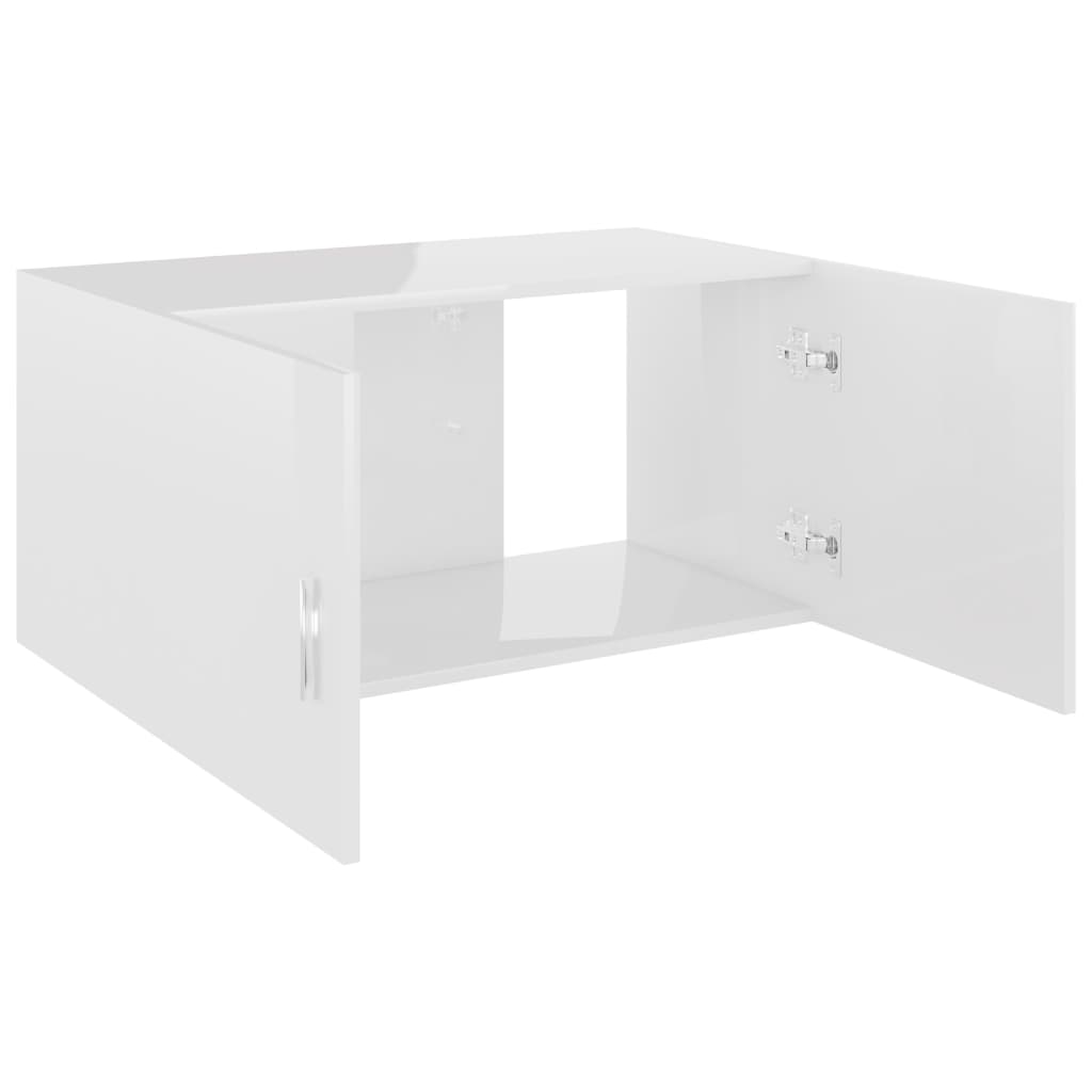 Armoire murale Blanc brillant 80x39x40 cm Aggloméré