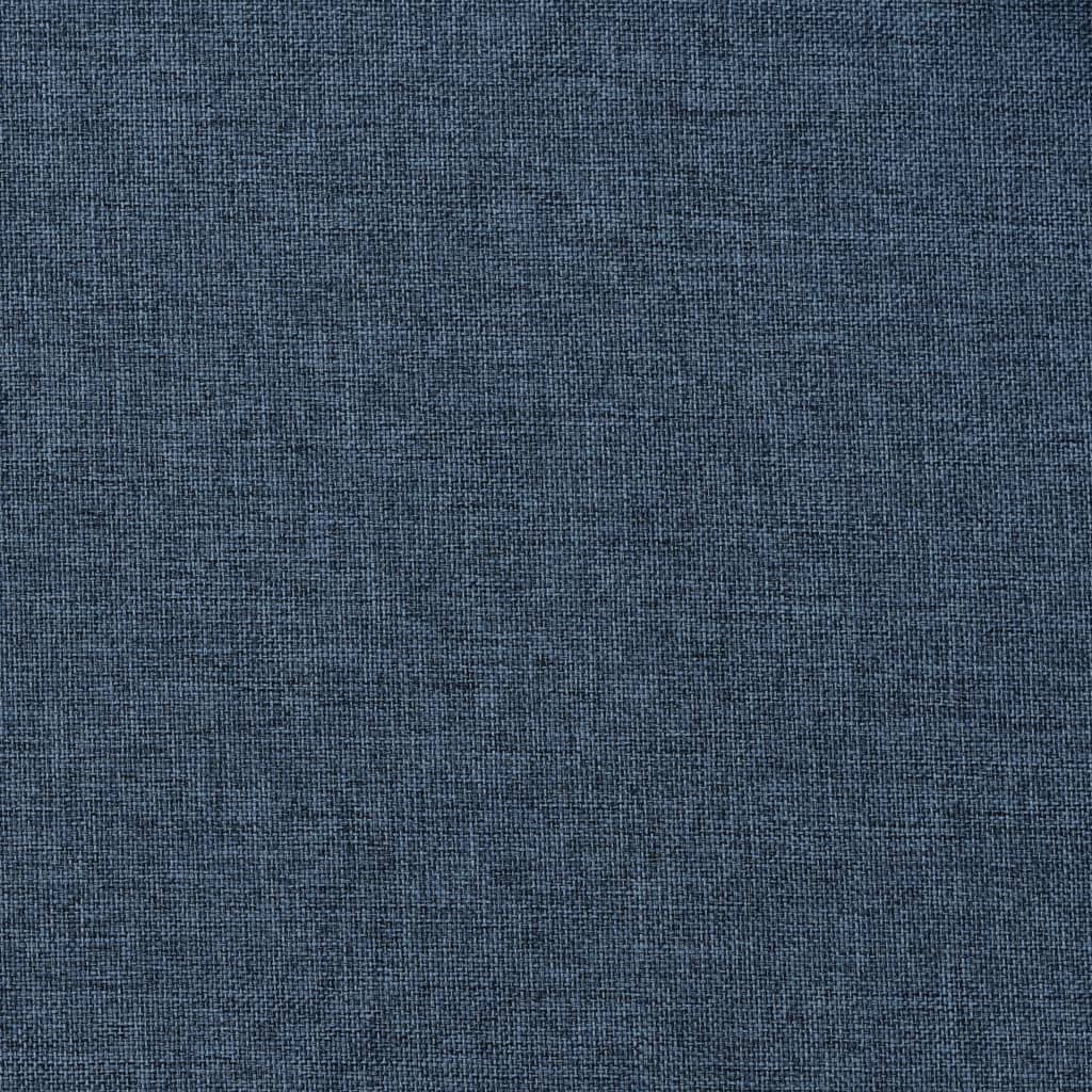 Rideau occultant Aspect de lin avec œillets Bleu 290x245 cm