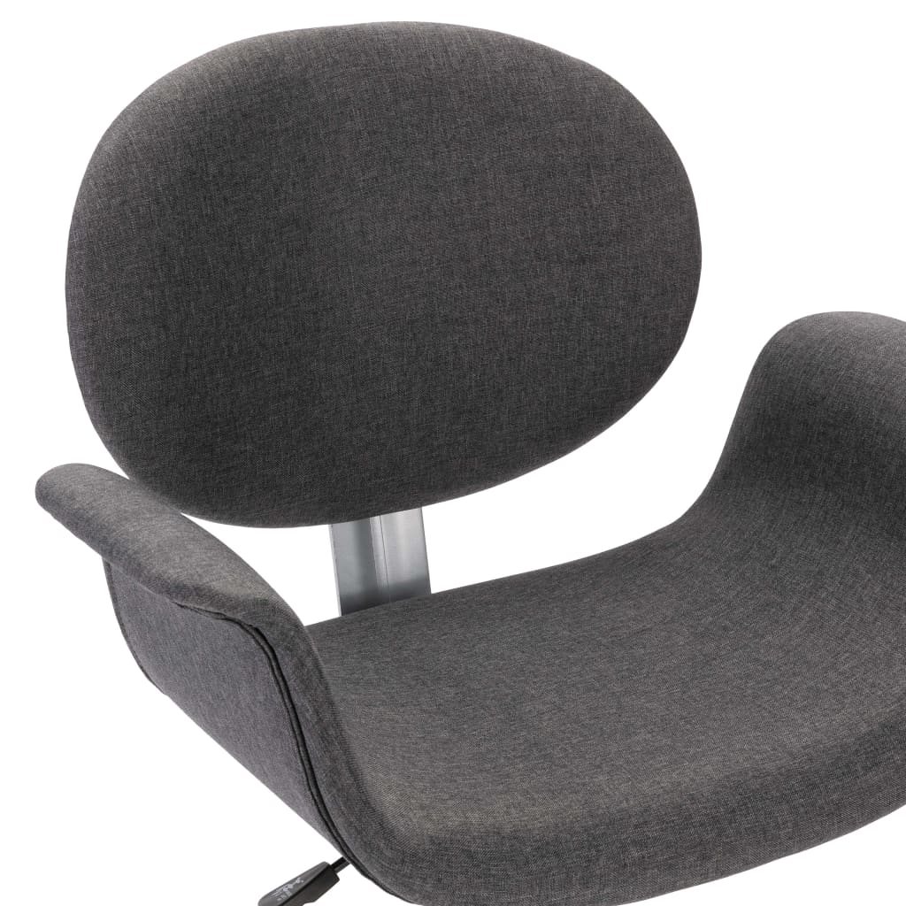 Chaise pivotante de bureau Gris Tissu