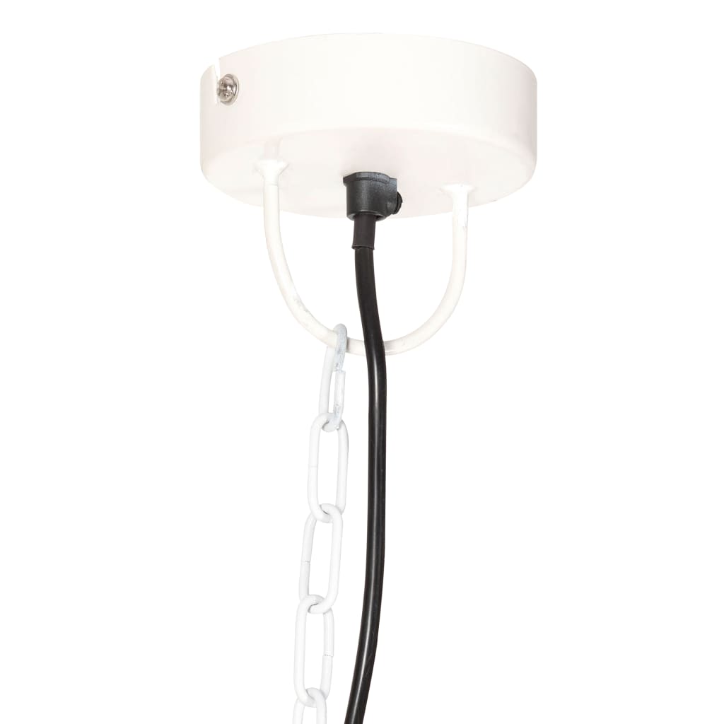 Lampe suspendue industrielle vintage 25 W Blanc Rond 41 cm E27