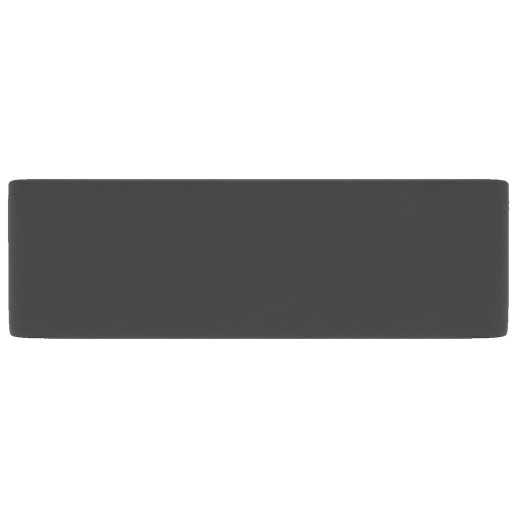 Lavabo de luxe Gris foncé mat 41x30x12 cm Céramique