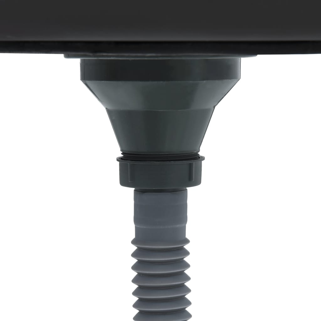 Jeu d'évier de cuisine et égouttoir Argenté 800x600x155 mm Inox