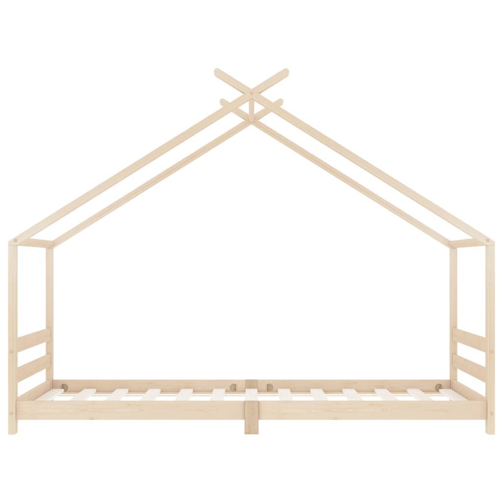 Cadre de lit d'enfant Bois de pin massif 90 x 200 cm