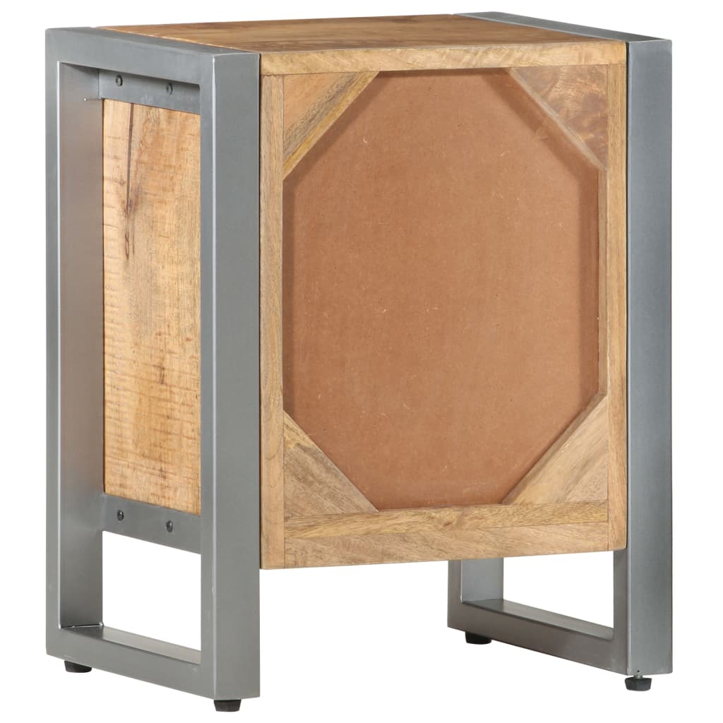Table de chevet 40x30x50 cm Bois de manguier brut