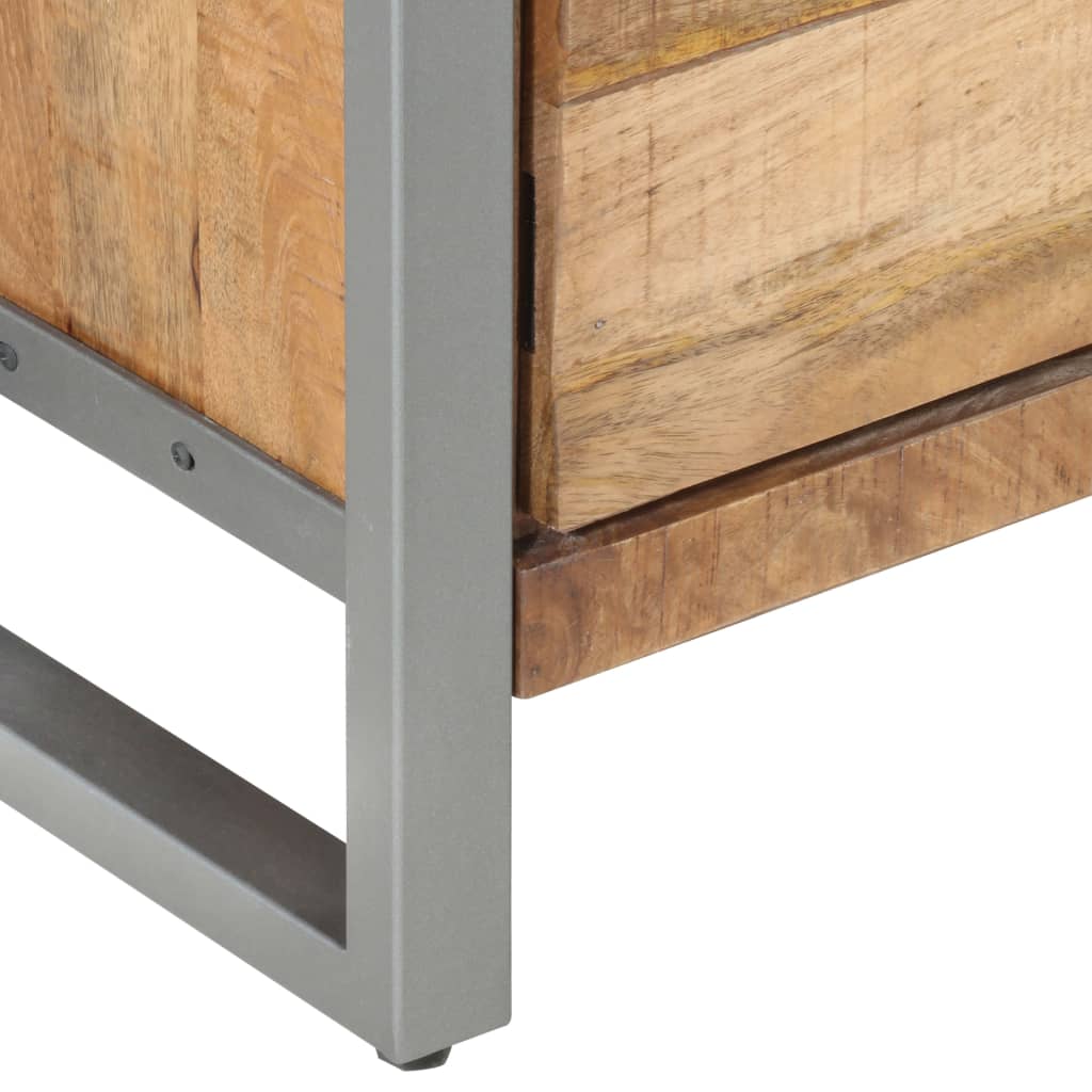 Table de chevet 40x30x50 cm Bois de manguier brut