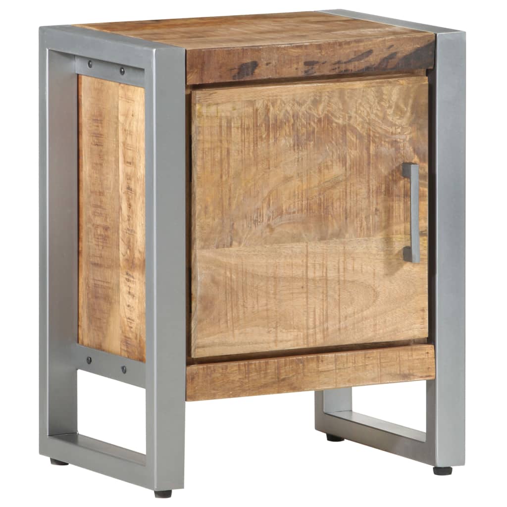 Table de chevet 40x30x50 cm Bois de manguier brut