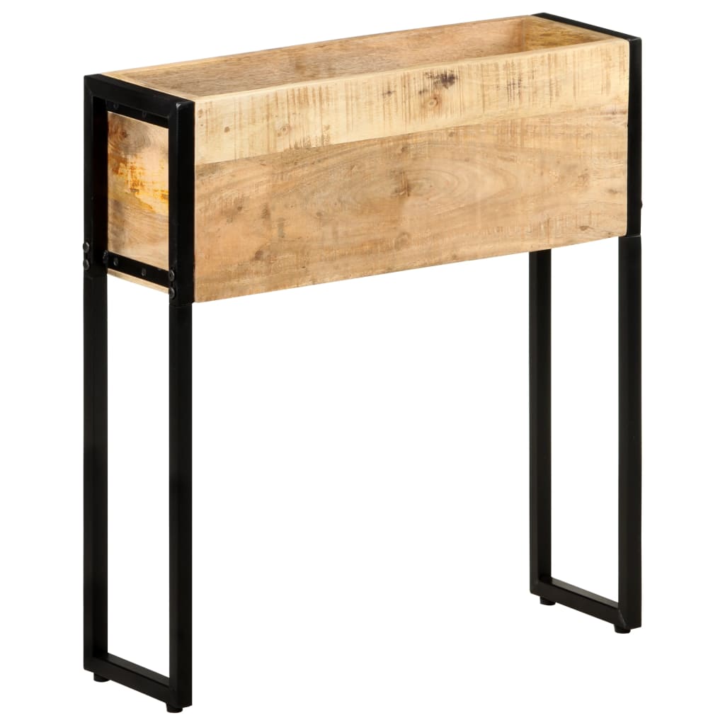 Jardinière 60x20x68 cm Bois de manguier brut