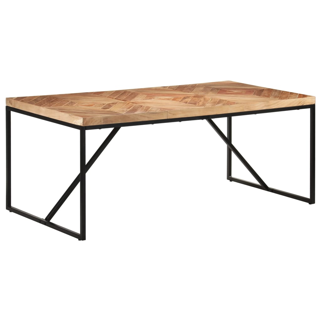 Table à dîner 180x90x76 cm Bois massif d'acacia et de manguier