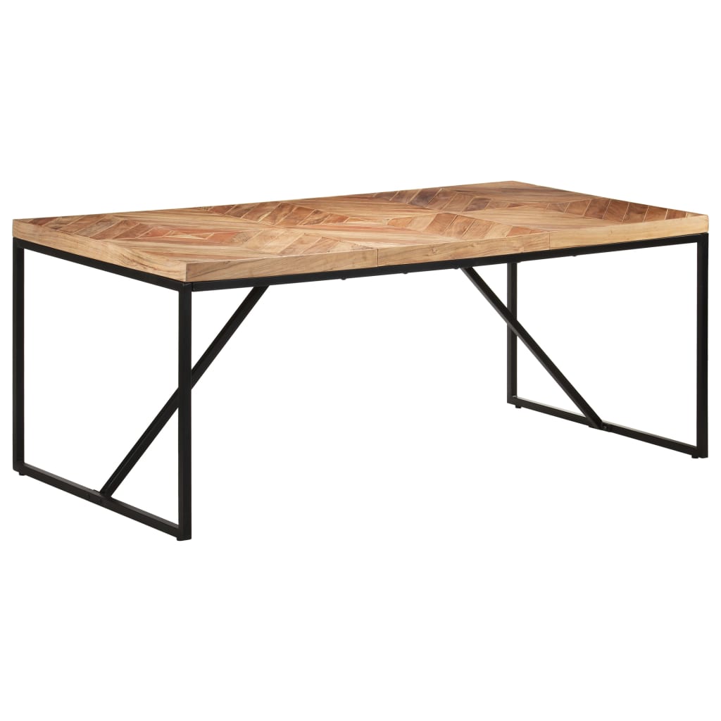 Table à dîner 180x90x76 cm Bois massif d'acacia et de manguier
