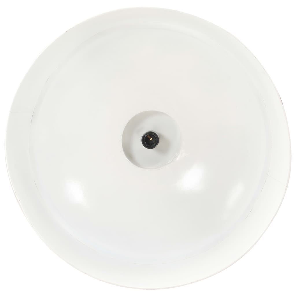 Lampe suspendue industrielle 58 cm Blanc E27