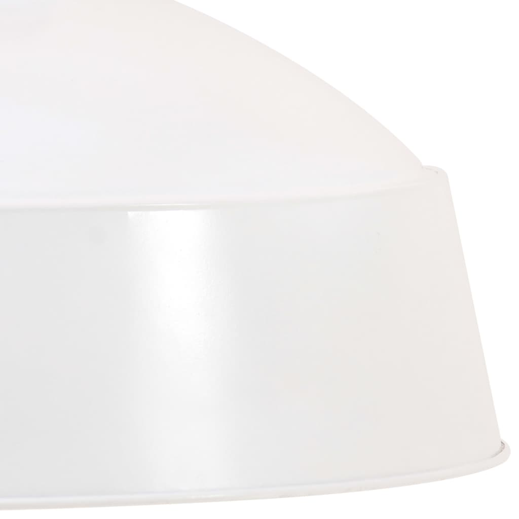 Lampe suspendue industrielle 58 cm Blanc E27