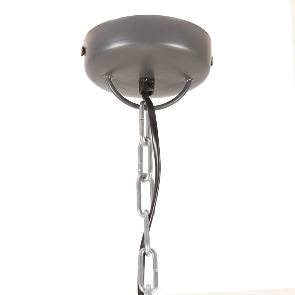 Lampe suspendue industrielle 32 cm Gris E27
