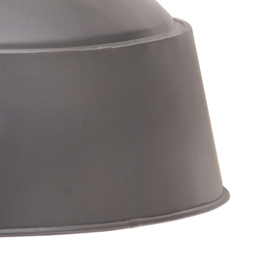 Lampe suspendue industrielle 32 cm Gris E27