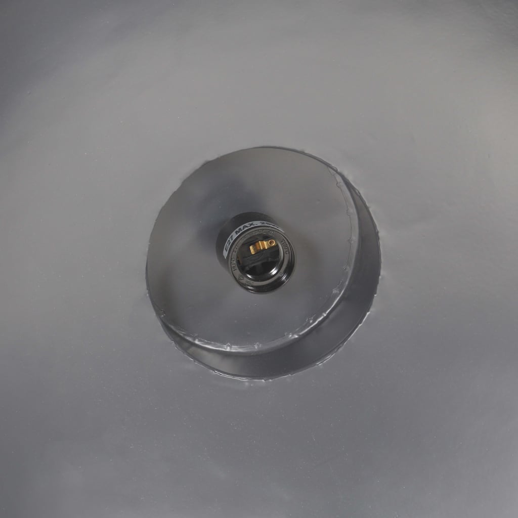 Lampe suspendue industrielle 32 cm Gris E27