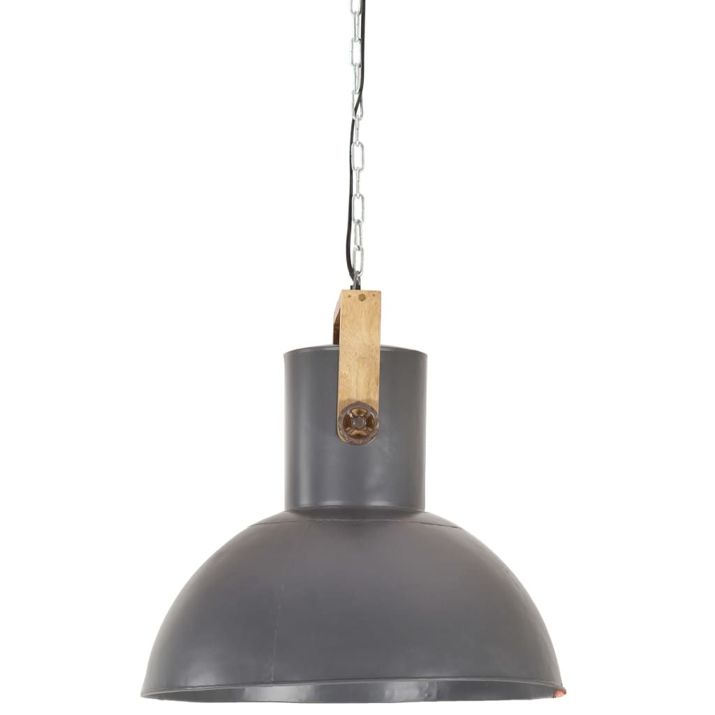 Lampe suspendue industrielle 25 W Gris Rond Manguier 52 cm E27