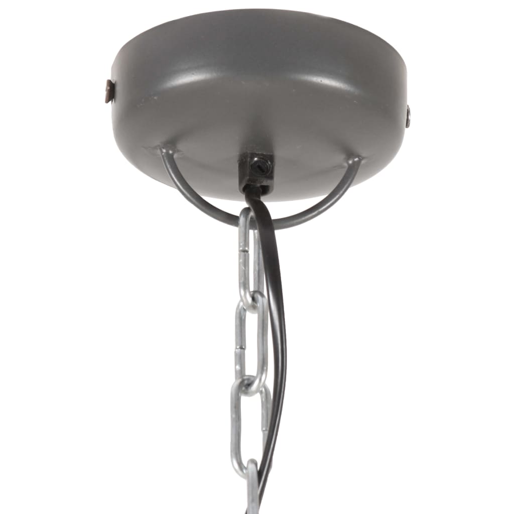 Lampe suspendue industrielle 25 W Gris Rond Manguier 52 cm E27