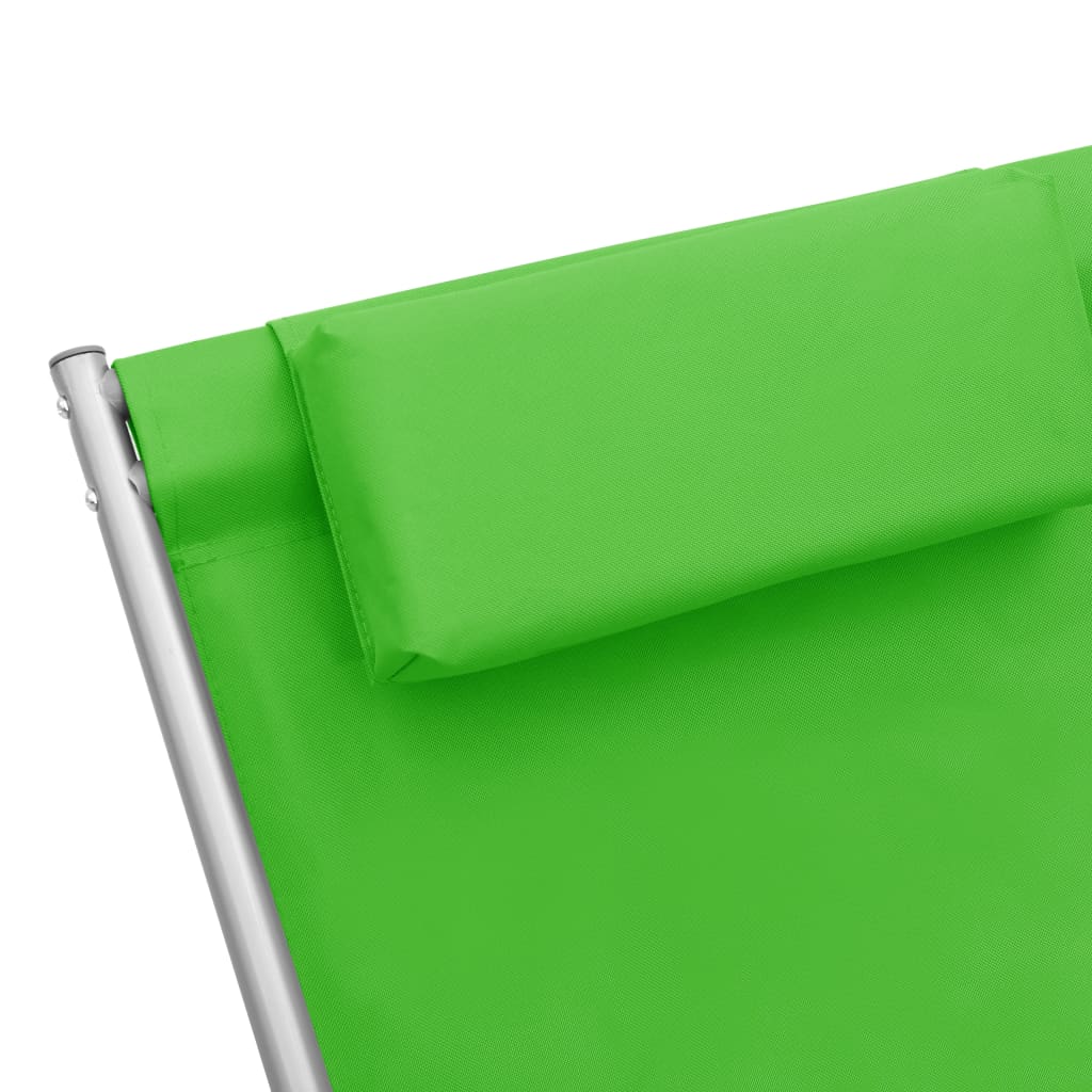 Chaises à bascule 2 pcs Acier Vert