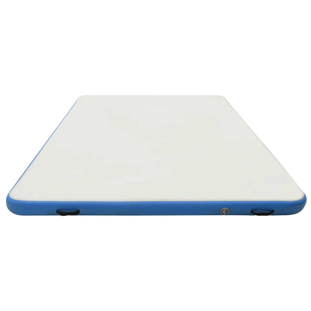 Pont flottant gonflable Bleu et blanc 300x300x15 cm