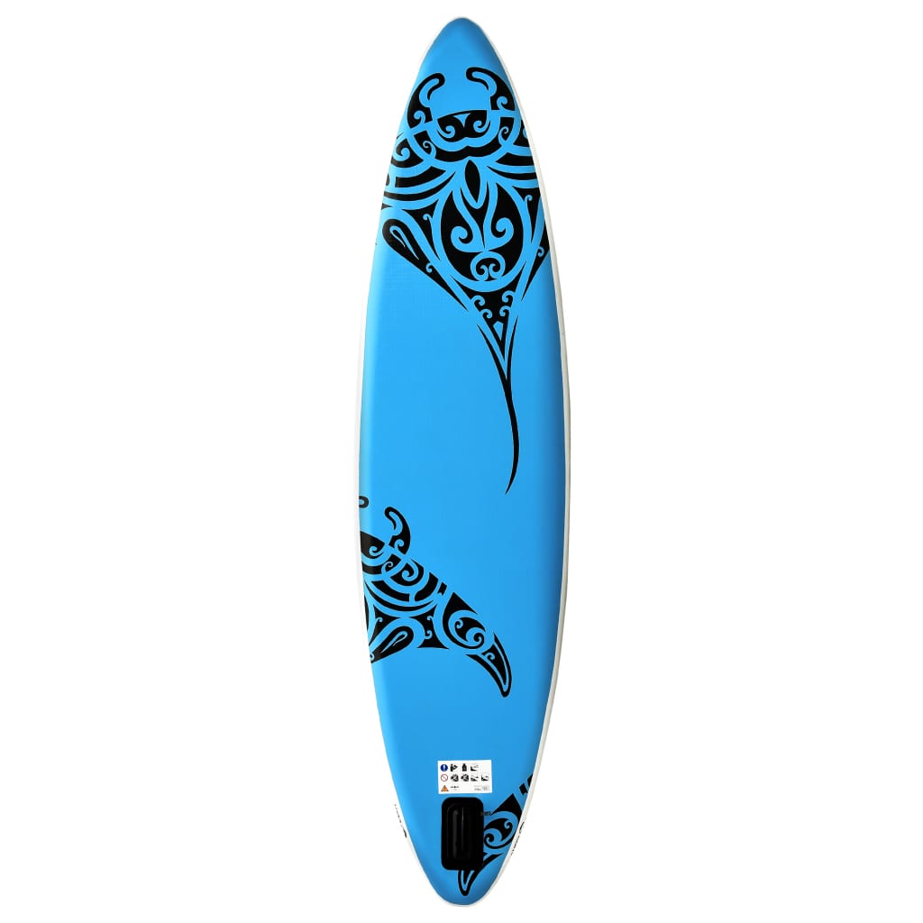 Ensemble de planche SUP gonflable 320x76x15 cm Bleu