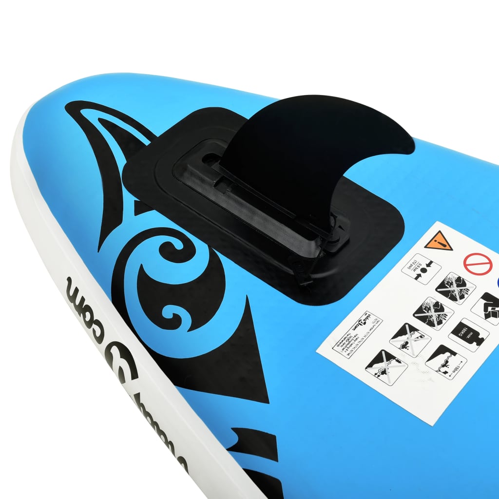 Ensemble de planche SUP gonflable 320x76x15 cm Bleu