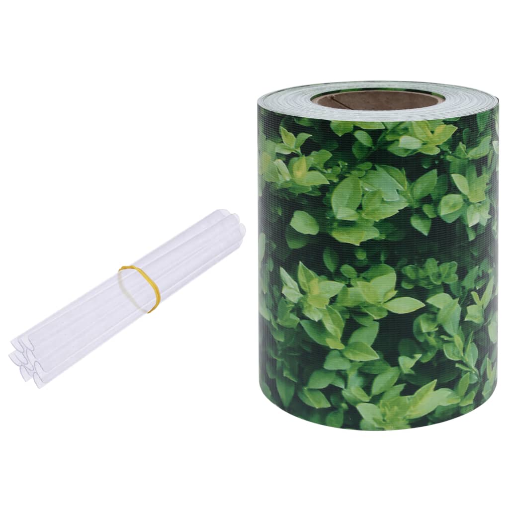 Écran d'intimité de jardin PVC 35x0,19 m Vert