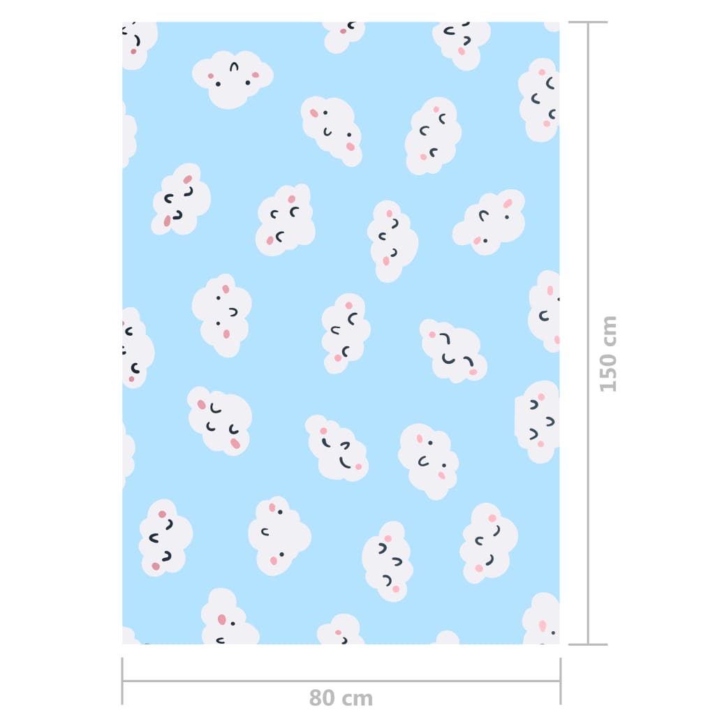 Tapis imprimé Multicolore 80x150 cm Tissu