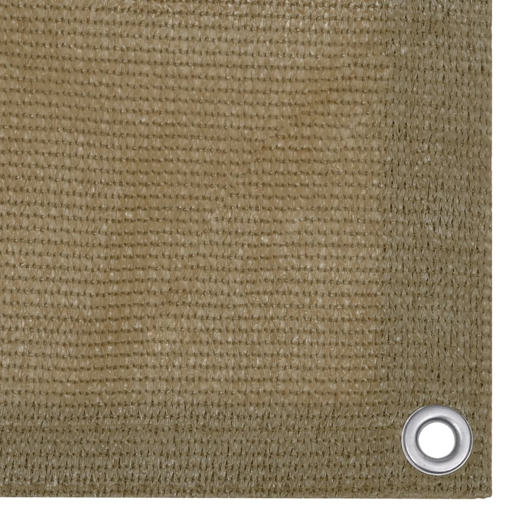Écran de balcon Taupe 120x400 cm PEHD