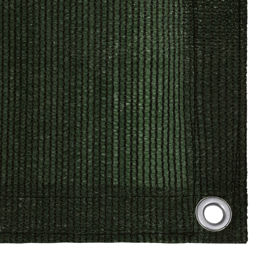 Écran de balcon Vert foncé 75x600 cm PEHD