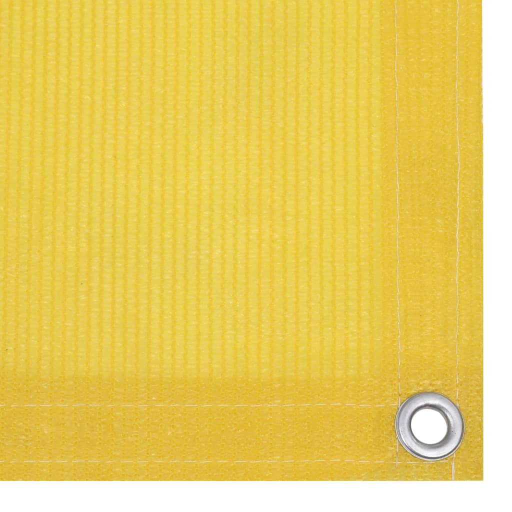 Écran de balcon Jaune 75x600 cm PEHD