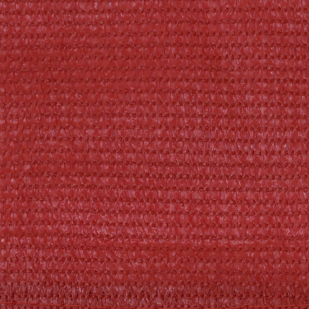 Écran de balcon Rouge 120x600 cm PEHD