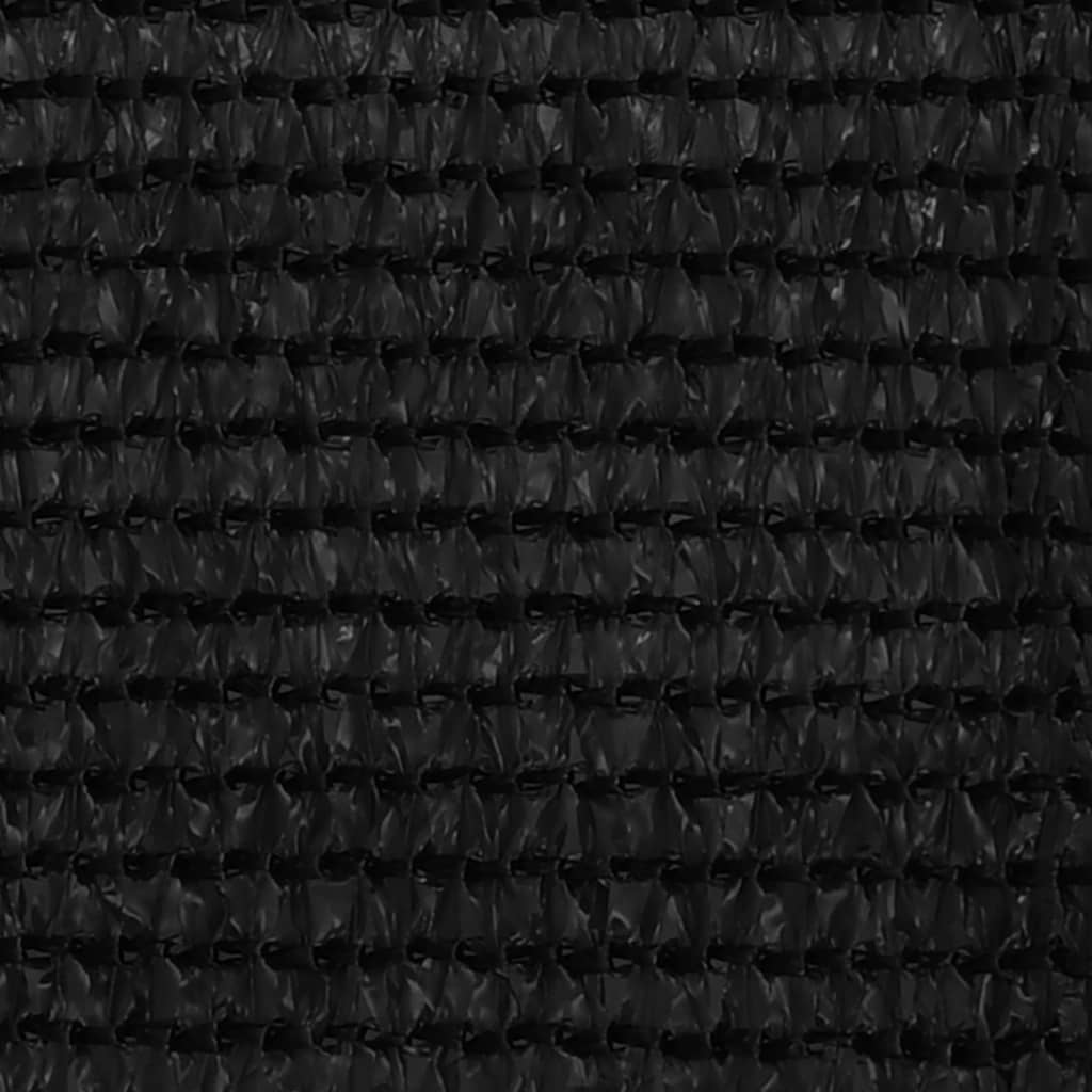 Écran de balcon Noir 120x600 cm PEHD
