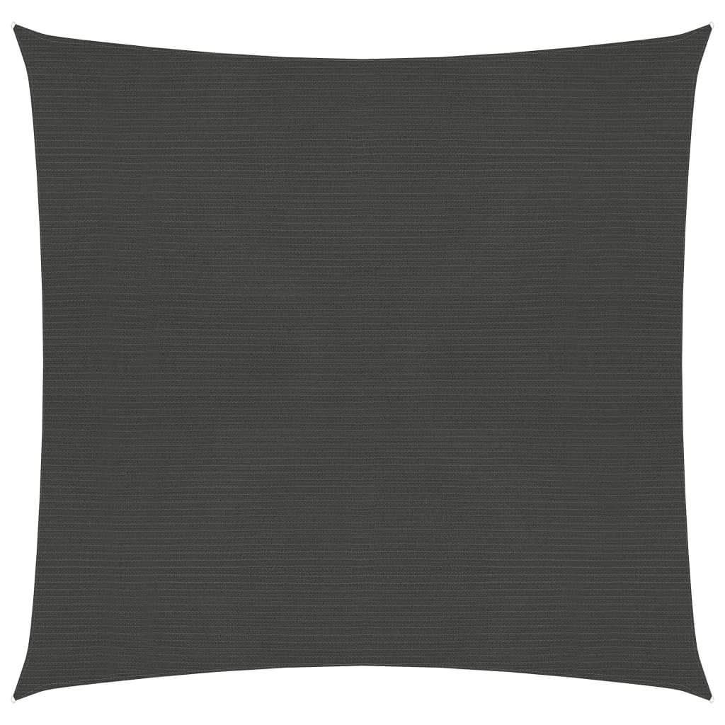 Voile d'ombrage 160 g/m² Anthracite 4x4 m PEHD