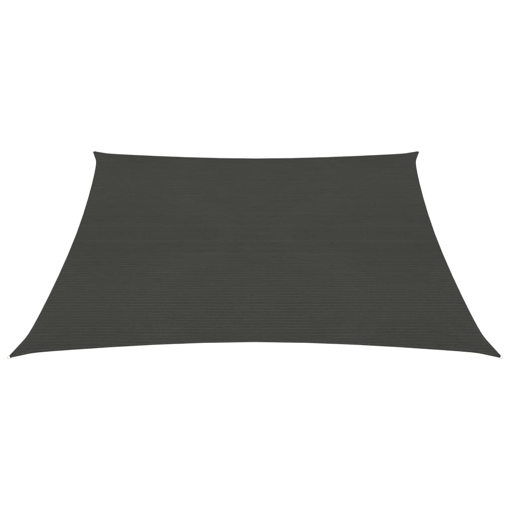 Voile d'ombrage 160 g/m² Anthracite 4x4 m PEHD