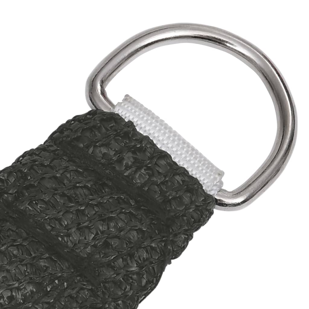 Voile d'ombrage 160 g/m² Anthracite 4x4 m PEHD