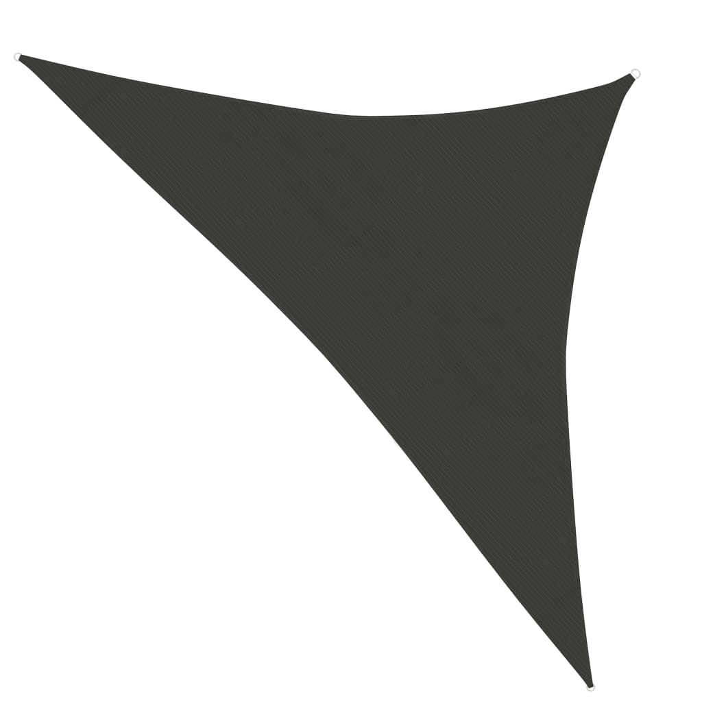 Voile d'ombrage 160 g/m² Anthracite 5x5x6 m PEHD