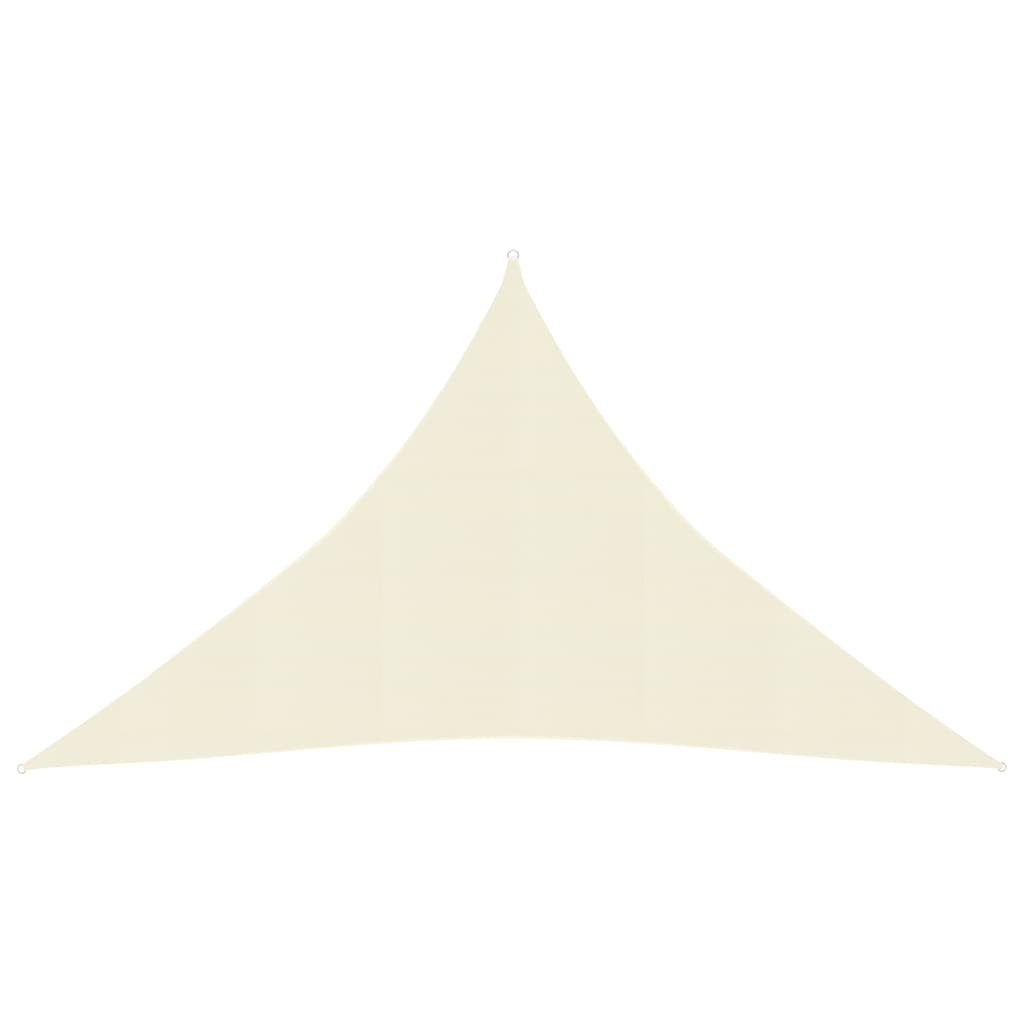 Voile d'ombrage 160 g/m² Crème 3,5x3,5x4,9 m PEHD
